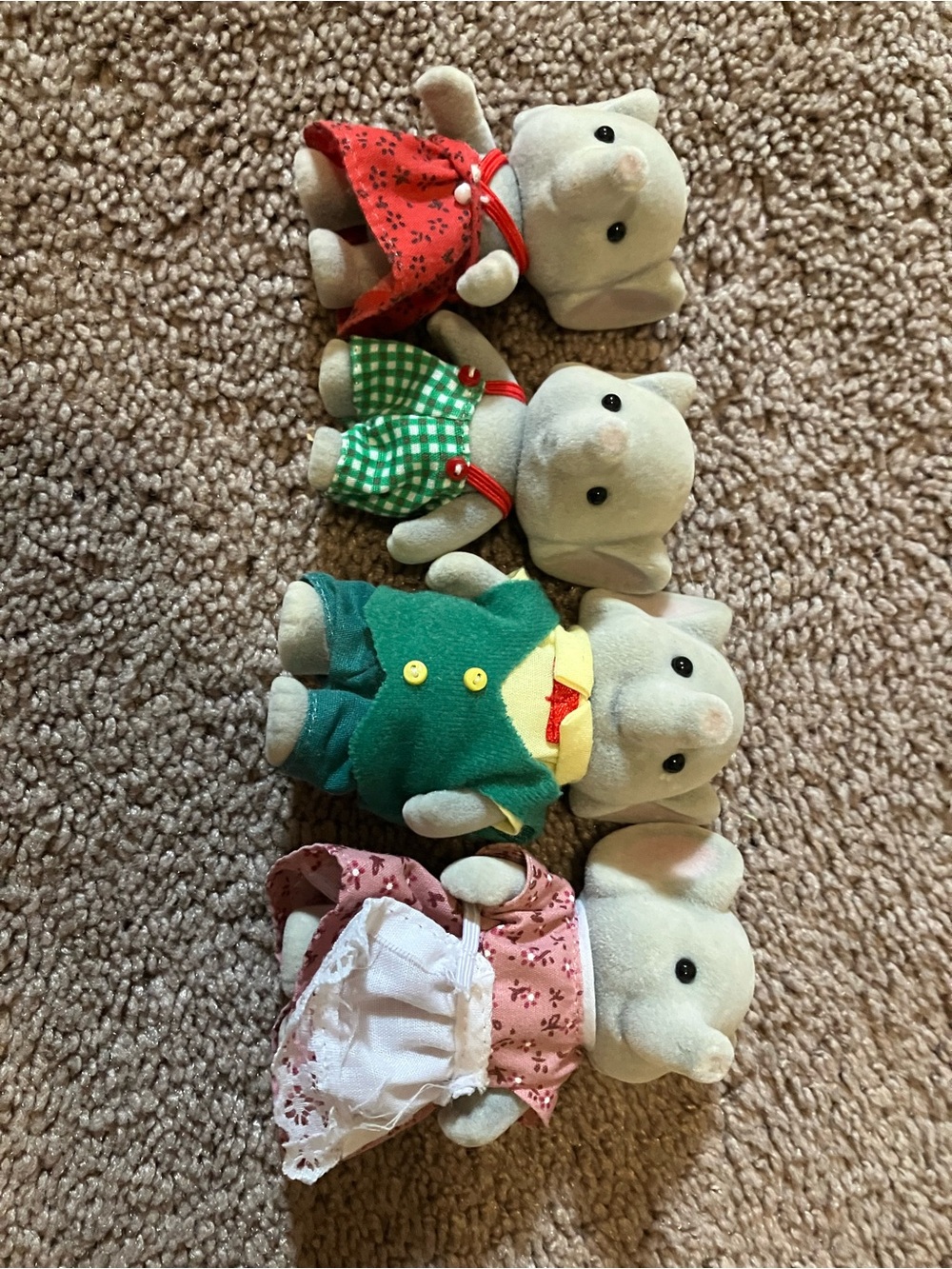 Calico critter elephant family.
